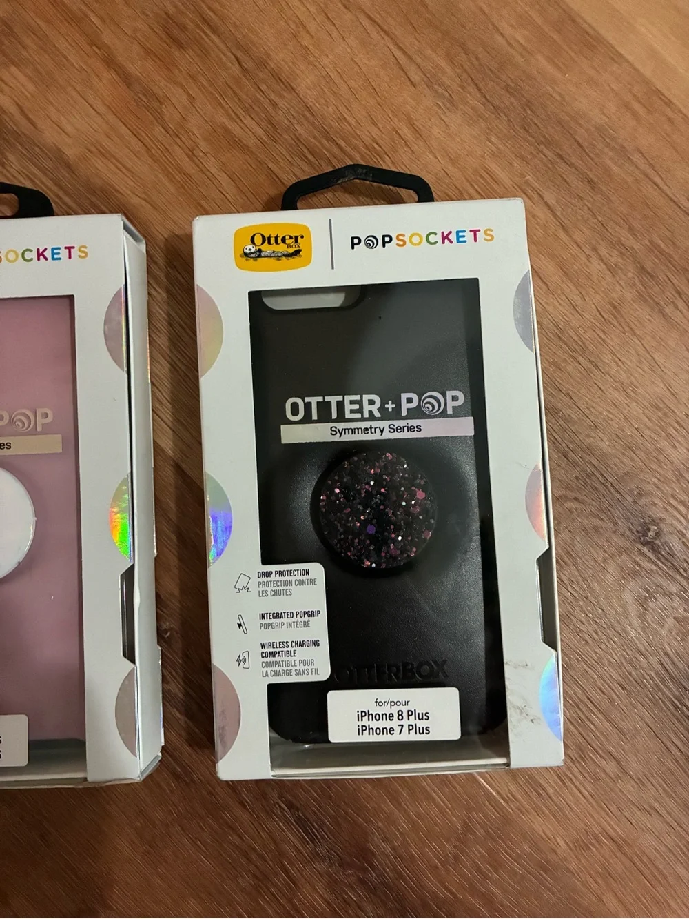 OtterBox Otter+Pop Symmetry Series Phone Case with PopSocket - Pink & Black